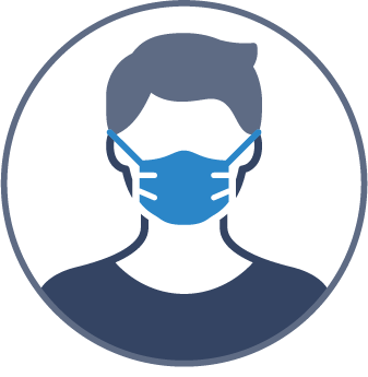 image of a person wearing a mouth and nose mask.