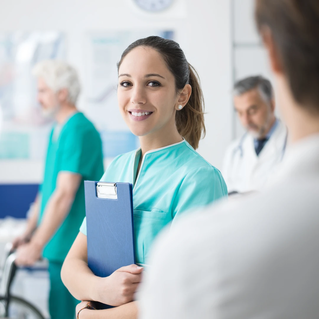 ovh nurse smiling